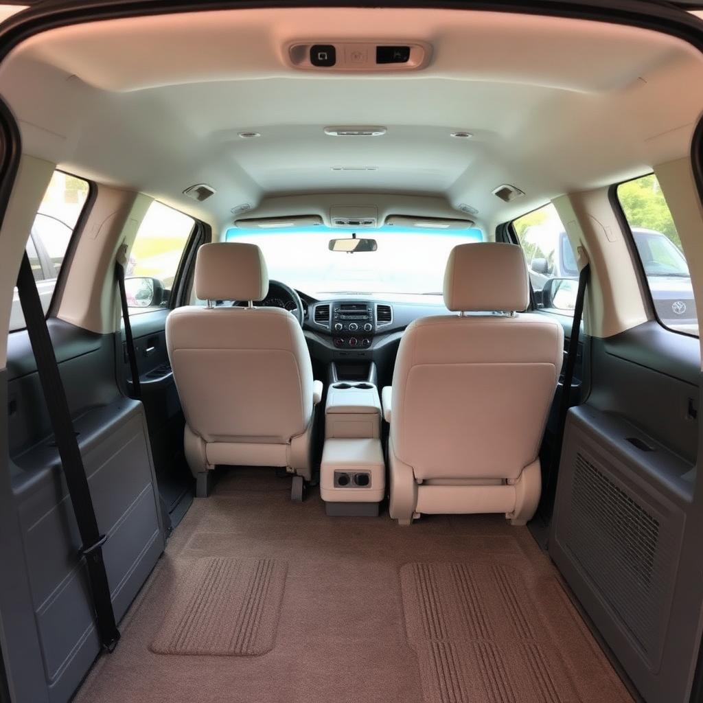 Freshly detailed interior cabin